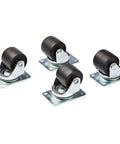 Heavy Duty 2 Inch Universal Swivel Casters Set For 4 Post Server Racks And Cabinets, M6 Bolt Pattern 45x75mm, 4 Pack, Steel And Plastic Wheels.