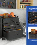 Epic 30 Inch Tool Storage Cabinet with Lockable Rolling Casters and Full Extension Slides showing six drawers and top storage for workshop.