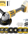 Tool Belt Essential Brushless Cordless Angle Grinder Runs A Slick 9000 Rpm In A Tight Four And Half Inch Package With Six Speed Swaps And Dual Safety Stops For Serious Grinding And Cutting Jobs with accessories.