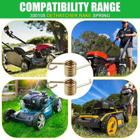 330105 Replacement Spring 3 Pack For 330100 Universal Power Rake Dethatcher Lawn Tension Spring For Thatch Removal And Rake