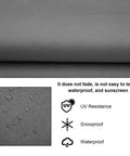 Heavy Duty 600D Oxford Waterproof Swing Seat Cover Replacement For 3 Seater Porch Patio Outdoor Benches Cushions Protection, gray fabric