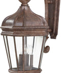 Boost Your Curb Appeal With This Beefy Harrison Cast Aluminum Outdoor Wall Lantern In Rust Finish, 12x16 inches design.