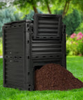 80 Gallon Outdoor Compost Bin With Top Flip Lid BPA Free Large Garden Composter For Kitchen And Yard Scraps Easy Assembly