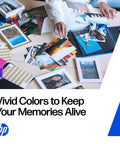 Go To Ink Cartridge Combo Pack Delivering Fresh Black And Rich Tri Color Prints For Envy Inspire And Photo Printer Models with vivid printed photos on a table.