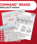 Damage Free Indoor Mini Light Clips Value Pack With 45 Clips And 54 Strips, showing packaging and instructions.