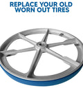 Heavy Duty Urethane Band Saw Tires For 19 Inch Bandsaws 2 Pack Fits W1729 No Adhesive Needed Built Tough Premium Grade