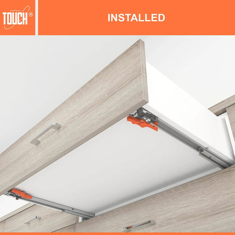 Undermount Drawer Slides With Self Soft Close For 12 Inch Cabinets One Half To Five Eighths Inch Side Panels Installed
