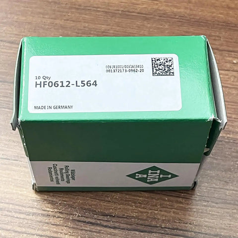 Precision One Way Needle Roller Clutch Bearing With Tough Drawn Cup Housing Built For Heavy Duty Radial Loads And Compact 6X10X12MM Fitment box packaging shown.