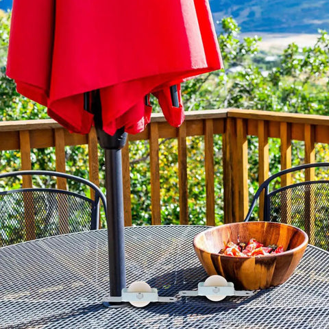 4 Pack Patio Umbrella Pulley Replacement Parts Kit, Sliding Pulley Bracket Set, Parasol Rope Wheels And Attachment Holder For Garden Use, Easy Repair For Smooth Operation And Long Lasting Function
