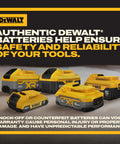 Group of DeWalt XR batteries featuring 20V Max XR Powerpack 8.0Ah Battery For Power Tools alongside other power tool batteries