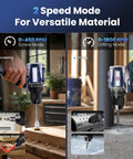 Heavy Duty 20 Volt Max Brushless Cordless Drill Kit With Badass 70 Newton Meter Torque And 1800 Rpm Speed For No Fuss Home Fixes Furniture Buildout And Everyday Diy Jobs Featuring Quick Change Keyless Chuck in action with screw and drill modes