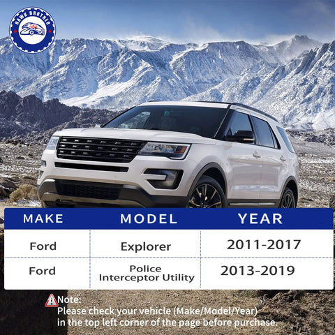 Replacement Suspension Kit for 2011-2017 Ford Explorer and Police Interceptor Struts Shocks Set in scenic mountain background.