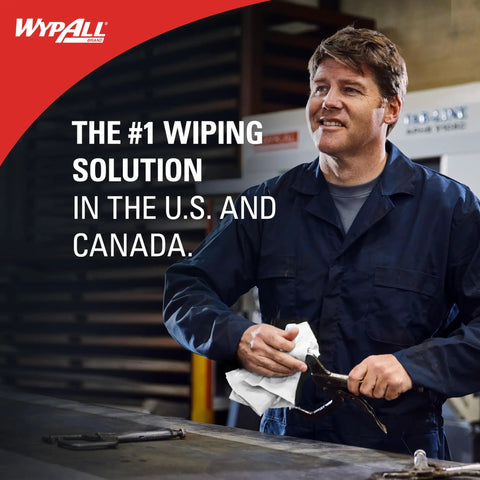 Worker holding Disinfecting Wipes With Hydrogen Peroxide Cleaner Fresh Scent 5.75 X 7 Inches Pro Grade Sanitizing Wipes