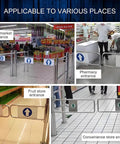 Heavy Automatic Closing Swing Gate With Spring Loaded Safety Design For Commercial Spaces in supermarket and pharmacy entrances.