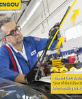 Premium Front Windshield Wiper Blades 26 Inch And 16 Inch Fit 2009 To 2018 Toyota Corolla And 2013 To 2021 Toyota Rav4 being installed in a garage.