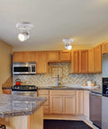 Kitchen with Led Flush Mount Ceiling Spotlight Dimmable 8W 600 Lumens Bright As Day Warm White 3000K With Adjustable Tilt High CRI 90 Plus