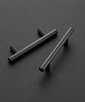 Thirty Pack Four Inch Hole Center Cabinet Pulls Matte Black Finish Six And Three Eighths Inches Overall Length