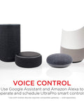Voice control devices compatible with Z-Wave Smart Dimmer Switch 2-Pack With QuickFit Plug-N-Play SimpleWire, 3-Way Ready.