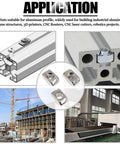 Built Strong 50Pack M5 TSLOT Nuts For Aluminum Extrusion Systems Hammer Head Sliding Fasteners With Nickel Plated Steel Finish in use application