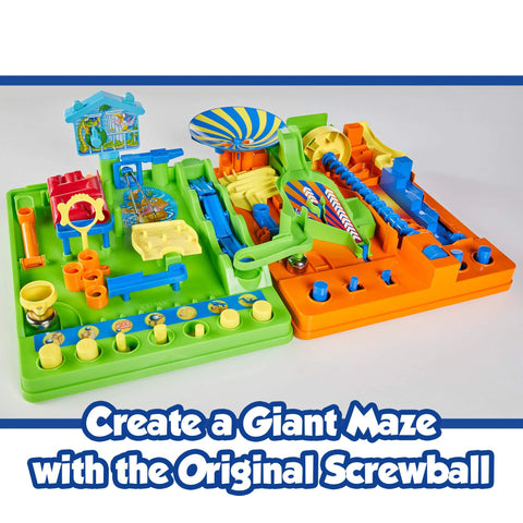 Screwball Scramble 2 Brainteasers toy set on green and orange maze boards for ages 5–9, Amazon brand