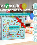 Totally Awesome Animal Habitats Sticker Book Jam Packed With 500 Plus Bright Stickers And Twelve Super Fun Coloring Pages For Curious Kids Who Dig Wildlife And Nature Scenes, spiral-bound with colorful illustrations.