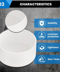 2 Inch PVC End Cap For Schedule 40 Pipe, White Slip Socket Cap Connector with stability, corrosion protection, lightness, non-toxic features