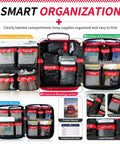 Emergency Trauma First Aid Kit With Tourniquet, Kaolin Hemostatic Gauze, Emergency Bandages, Vented Chest Seals, MOLLE Bag compartments