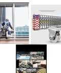 Stainless Steel 2 Inch Sliding Gate V Groove Roller Bearings Pulley Wheels With Bracket For Track Rail System, multiple views