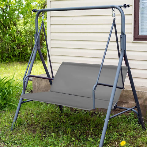 Thick 600D Oxford Waterproof Swing Seat Cover Replacement for 3 Seat Outdoor Patio Garden Benches Cushions Protection Gray