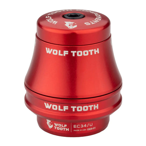 Rock Hard EC34 30 Bicycle Lower External Cup Headset Blue Engineered With Heavy Duty Seals For Snappy Steering And Gnarly Trail Shredding Built To Last Through Anything in red aluminum finish.
