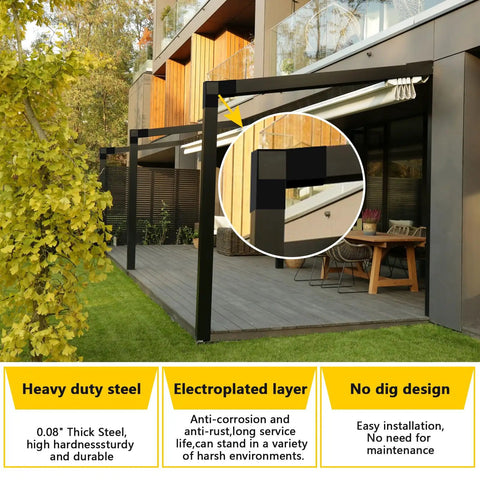 Heavy Duty 3 Way 15 Degree Pergola Brackets For 4x4 Posts 3.5x3.5 Inch L Shaped Right Angle Slant Brackets For Pavilion Gazebo Deck Porch Cabin Indoor Outdoor DIY Ready 4 Pack