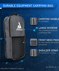 Ben Johns Pickleball Set With Pro Grade Reinforced Fiberglass Paddles And Honeycomb Polypropylene Build carrying bag features.
