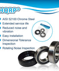 Heavy Duty LG Washer Tub Bearing And Seal Replacement Kit Featuring Slick Dual Industrial Ball Bearings And Precision Shaft Seal. Chrome steel bearings.