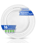 16 Inch Microwave Turntable Plate Replacement Fits WB49X10166 Glass Plate, Durable Glass Dish for Even Cooking