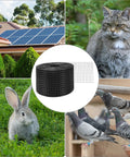 Badass Solar Panel Roof Protection Net, 6 X 100 Ft, 1/2 Inch Mesh For Slick Perimeter Guard on rooftop with greenery.