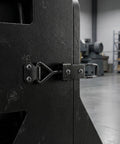 12 Pack Adjustable Toggle Latch Clamp With Quick Release Hasp Self Locking Design on black toolbox door