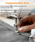 Close-up of sewing machine stitching Sun Shade Sail 20 By 20 By 28 Point 3 Triangle Dark Grey With Curved Edges Commercial Grade 185GSM HDPE