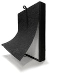 Replacement True HEPA Filter With Activated Charcoal For Breathe 45i Smart Flex Air Purifier Captures 99.97 Percent Of 0.3 Micron Particles Traps Hair And Dust 2-Pack Odor Control Compared To B4-Odor B4-Fresh FL40-Silver-Carbon showing a single filter with a black frame and charcoal layer partially open.