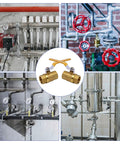 Heavy Duty 1/2 Inch Brass Ball Valve Set With Full Port NPT Threaded Water Shut Off Valves Female Thread Connectors 150 PSI in use