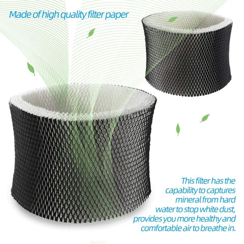 2 Pack Humidifier Filter Replacement Set For Sunbeam And Honeywell Units That Knocks Mineral Buildup From Hard Water Stops White Dust