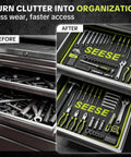 Magnetic Tool Mat With Eight Strong Magnets To Keep Tools, Bolts, Nuts, And Small Parts In Reach During Car Repairs, Auto Shop Work, Or DIY Projects For Grease Monkey Pros Everywhere.