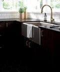 Thirty Pack Satin Gold Cabinet Handles And Heavy Duty Modern Drawer Pulls With Three Inch Hole Center For Kitchens And Dressers Premium Stainless Steel Sleek Matte Finish That Truly Hits Different Smooth Home Upgrade Essentials in a modern kitchen setting.