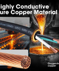 Heavy Duty 30 Ft 16 AWG SOOW Cable With Hella Flexible Conductors Built Tough For Jobsite Readiness Offers Slick Weatherproof Shell features pure copper wiring.
