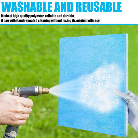 Easy Peasy Install Washable Reusable Air Vent Filter With Adhesive Hook Tape Merv 6 Electrostatic cut to size being rinsed with water.