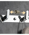 Heavy Duty Chrome Wall Hook Handles Daily Hustle In Bathrooms And Kitchens While Snagging Towels Keys And Coats To Stay Put On Tile Or Drywall Locks Down Solid With Zero Rust After Quick Install, showing 9cm spacing.