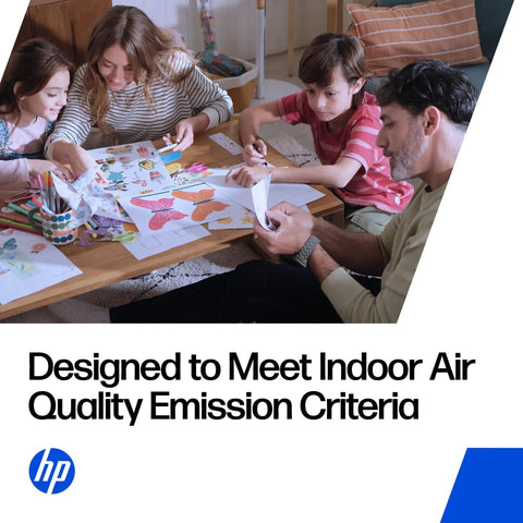 Family creating colorful artwork together, promoting creativity and healthy indoor air quality.