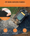 Installation of Tough As Nails Geotextile Fabric For Driveways And Erosion Control 6 Ft By 50 Ft 6 Oz Non-Woven PP under gravel
