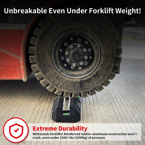 Rock Solid Heavy Duty Rubber Floor Mount Base Pad Kit For Ductless Mini Split Air Conditioner supports forklift weight effectively.