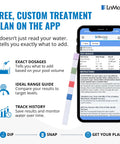 Straight Up Pool And Spa Test Strips To Keep Your Water Crisp And Clear Quick One Dip Chemistry Kit checks app for pool test results.