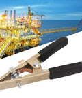 Workhorse 300A Brass Welding Ground Clamp With 45mm Opening A Type Earth Clip Premium Conductive Grounding Tool For Welders Shipyards Steel Structures Oil Rigs And Cars Black Cover on offshore rig